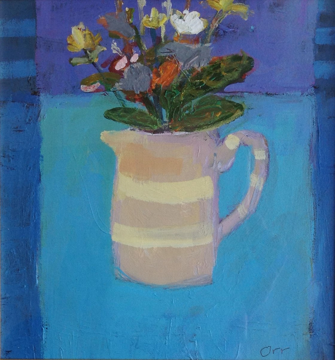 'Stripey Jug and Flowers' by artist Kevin Hutchison-Orr